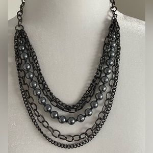 Pre-owned Women’s Fashion Multi-strand Adjustable Choker Necklace